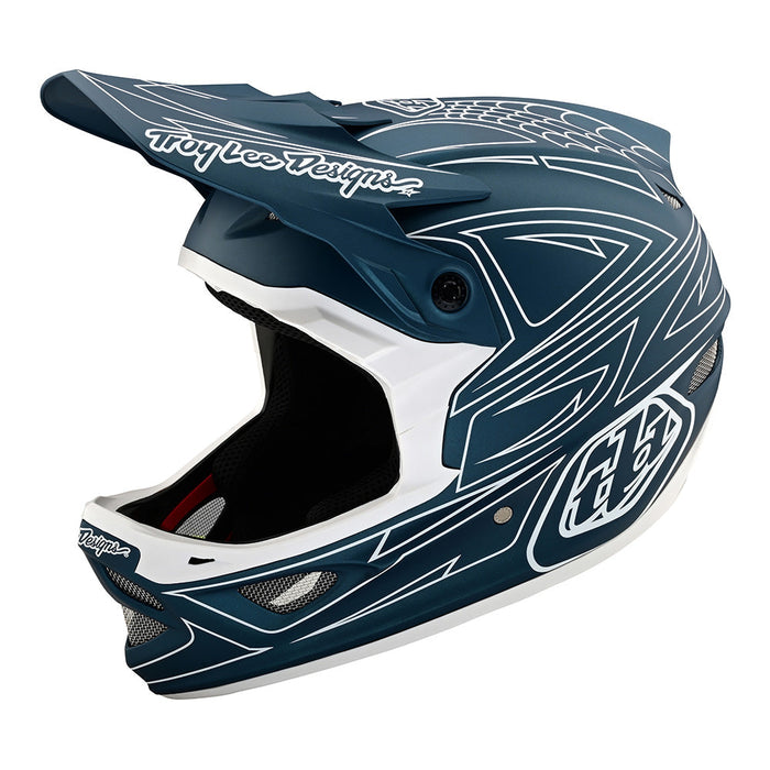 Troy Lee Designs D3 Fiberlite Spiderstripe Helmet