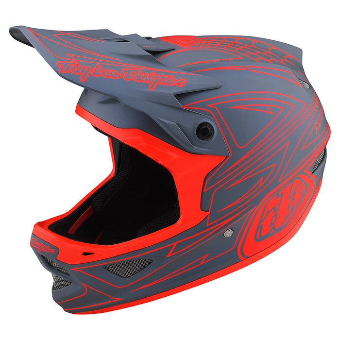 Troy Lee Designs D3 Fiberlite Spiderstripe Helmet