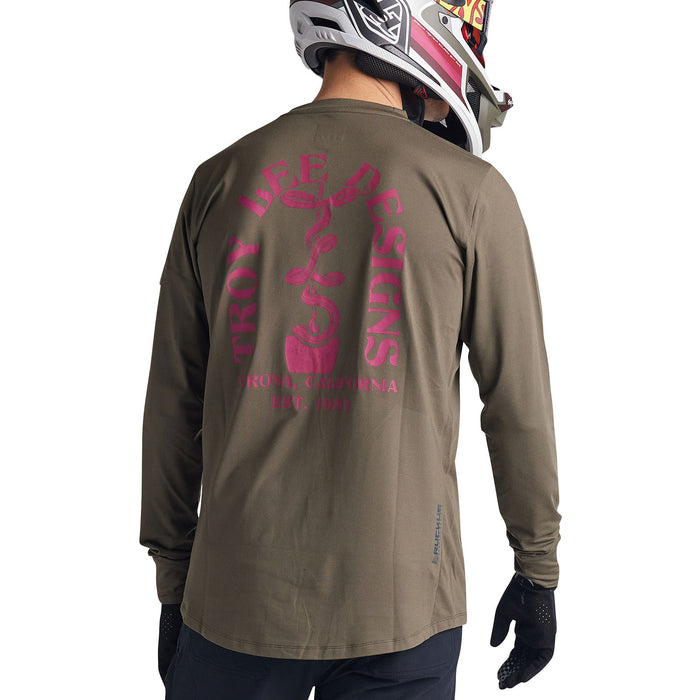 Troy Lee Designs Ruckus Long Sleeve Ride Tee Fangs Jersey