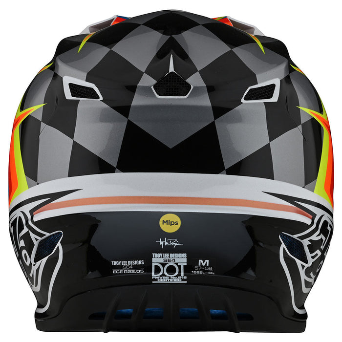 Troy Lee Designs SE4 Polyacrylite Warped Helmet