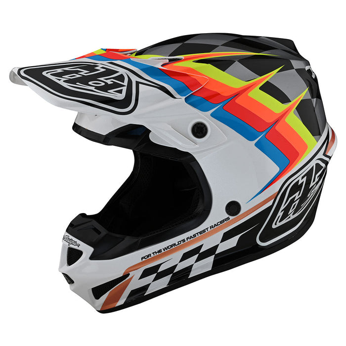 Troy Lee Designs SE4 Polyacrylite Warped Helmet