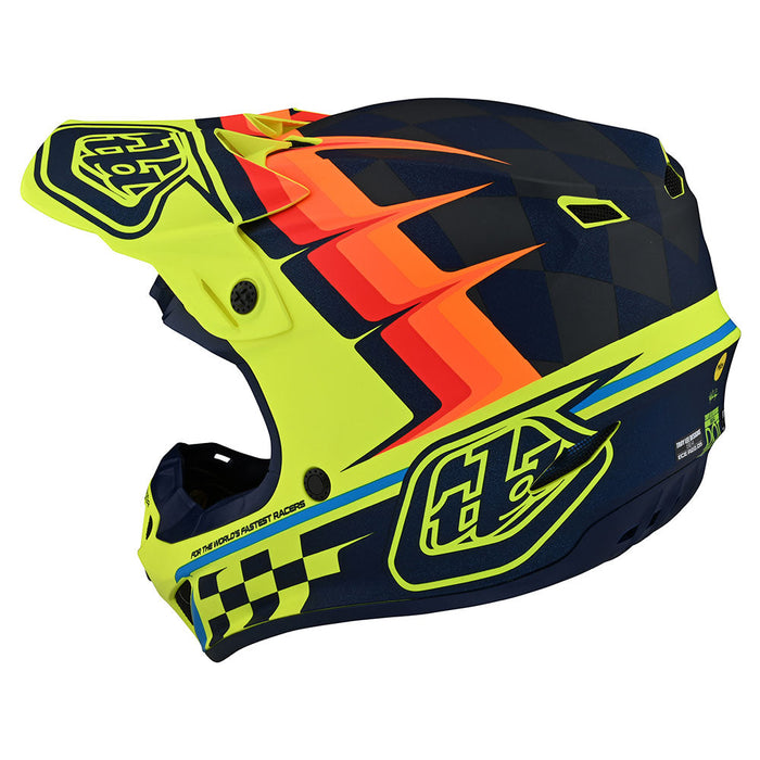 Troy Lee Designs SE4 Polyacrylite Warped Helmet