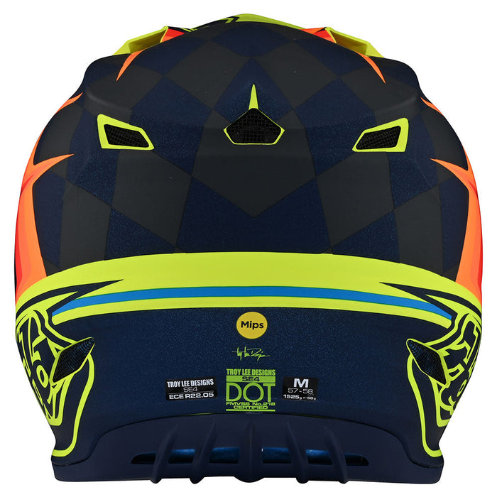 Troy Lee Designs SE4 Polyacrylite Warped Helmet