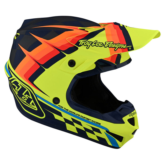 Troy Lee Designs SE4 Polyacrylite Warped Helmet