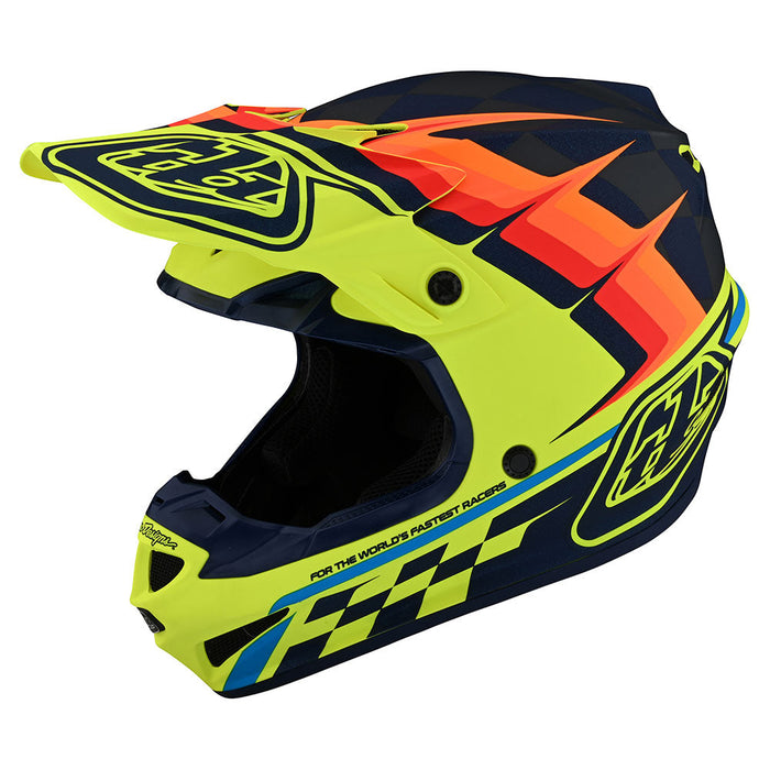 Troy Lee Designs SE4 Polyacrylite Warped Helmet