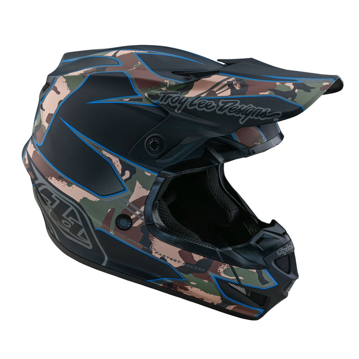 Troy Lee Designs Youth SE4 Polyacrylite Matrix Camo Helmet