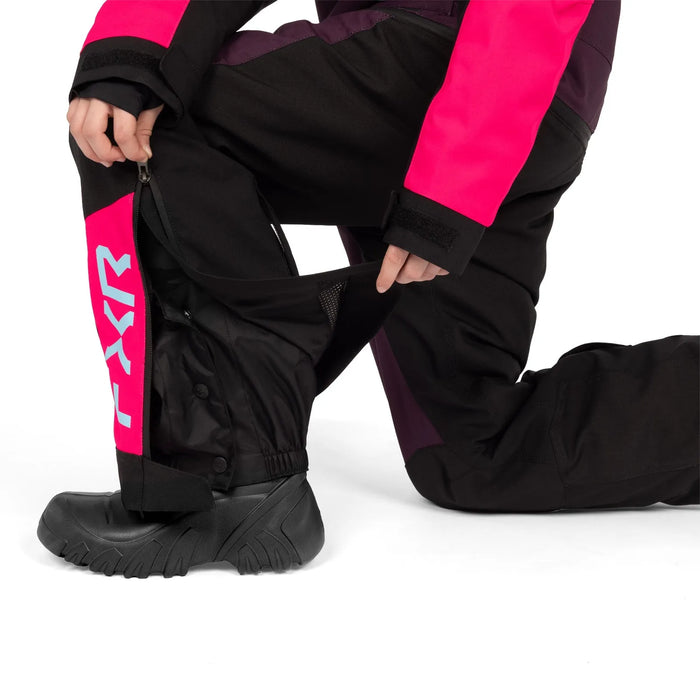 FXR Youth Vertical Monosuit - Plum/Razz/Maui, view 11