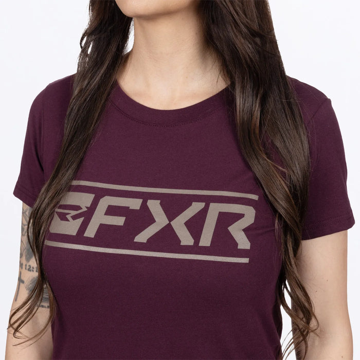 FXR Womens Victory Premium T-Shirt - Raisin/Canvas, view 5