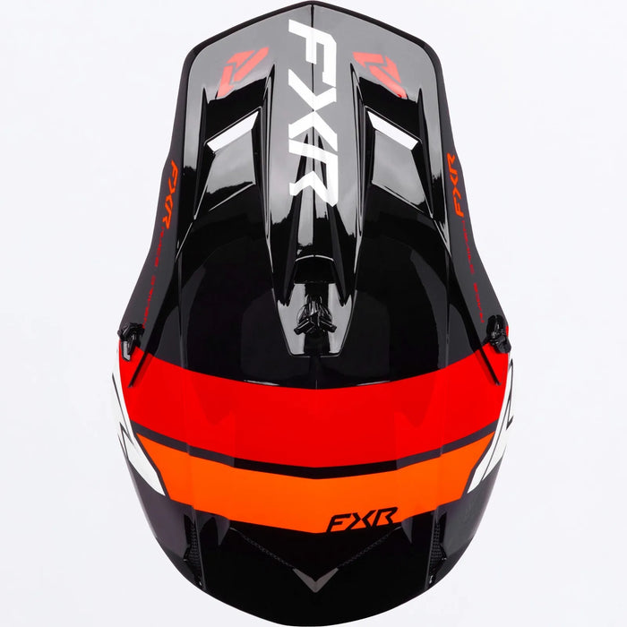 FXR Clutch MX Helmet - Red/Orange, view 5