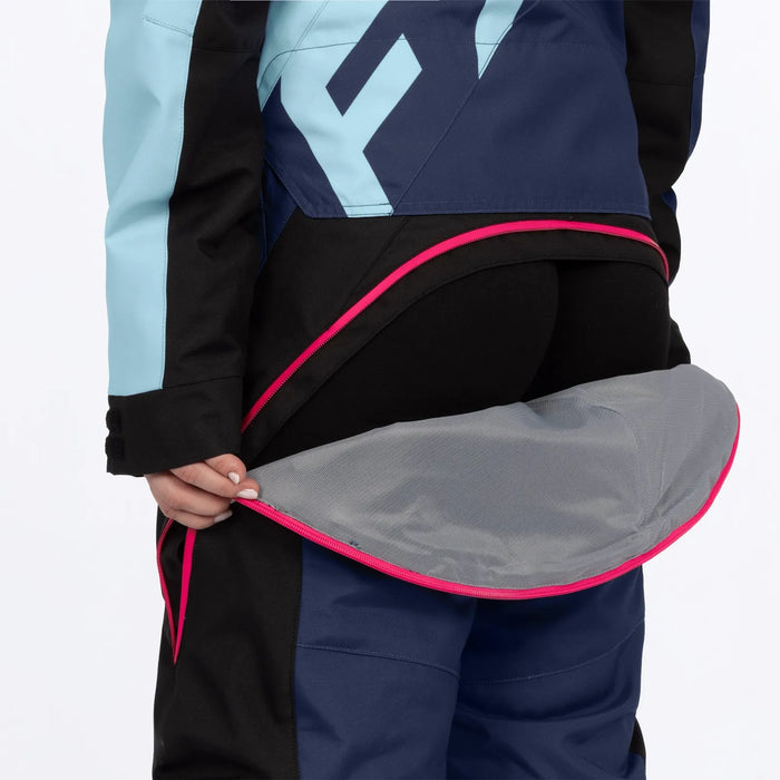 FXR Womens Cold Cross CX Lite Monosuit 2027 - Midnight/Maui/Razz, view 9