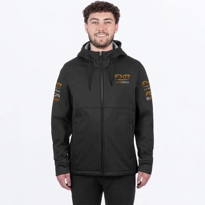 FXR Mens Hydrogen Softshell Jacket 2027 - Black/Kash, front view