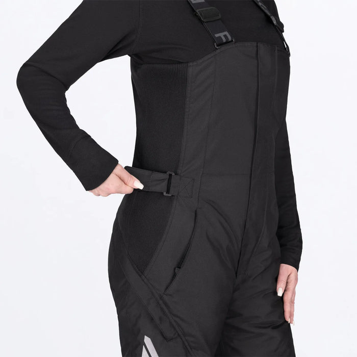 FXR Womens Sugar FX Bib Pant - Black, view 3