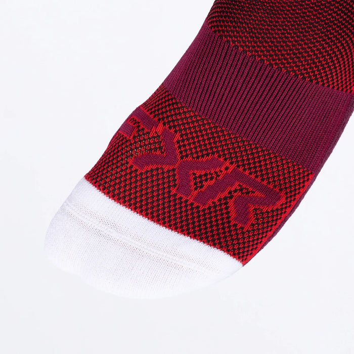 FXR Moto Sock - Red/Maroon/White, view 2
