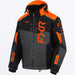 FXR Mens Helium X 2-in-1 Jacket 2027 - Asphalt/Black/Orange, front view