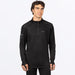 FXR Mens Vapor Merino 1/4 Zip - Black, front view