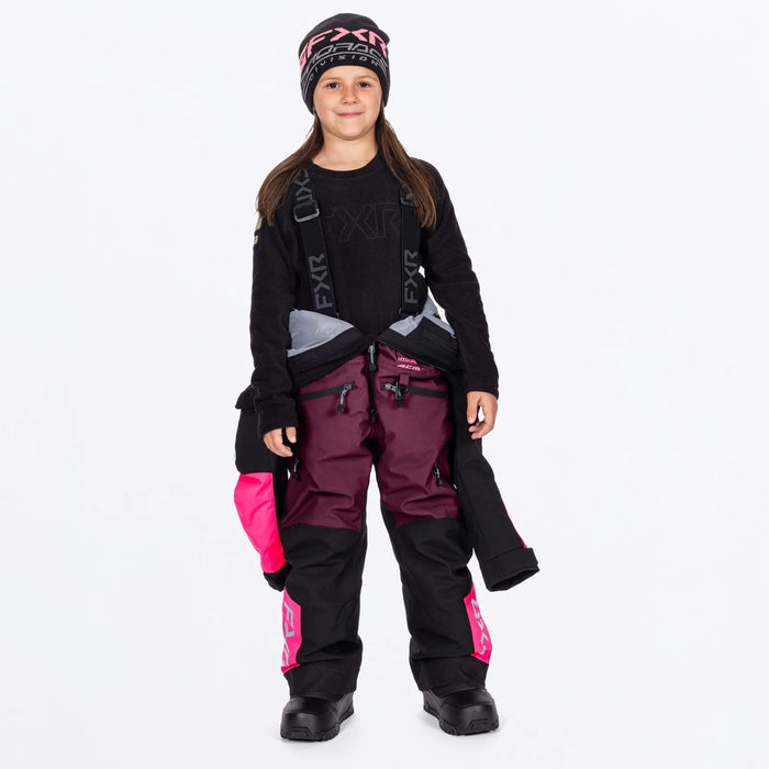 FXR Child Vertical Monosuit - Plum/Razz/Maui, view 5