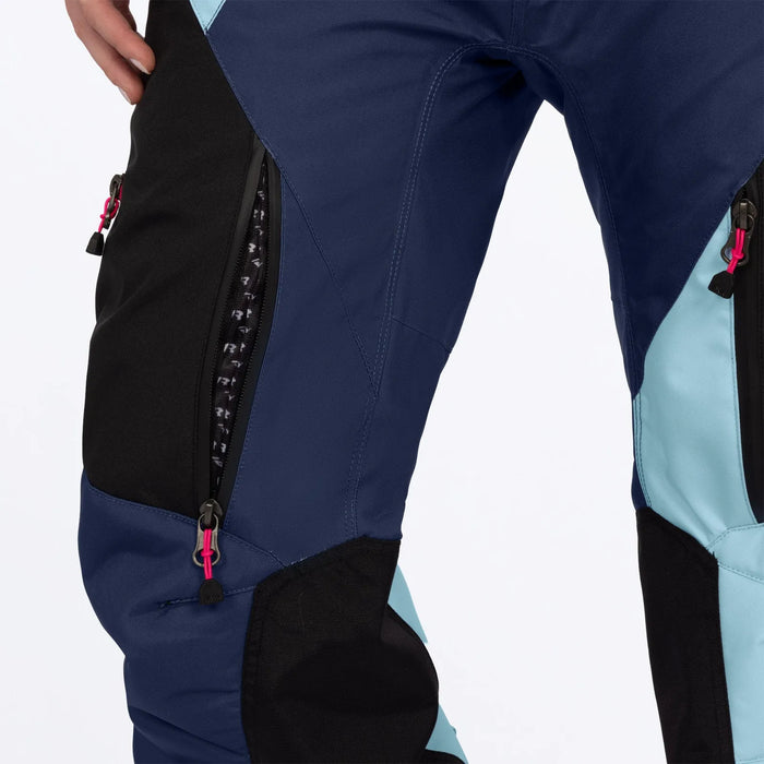 FXR Womens Cold Cross CX F.A.S.T. Monosuit - Midnight/Maui/Razz, view 6