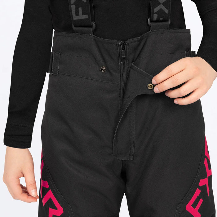 FXR Youth Clutch Pant 2027 - Black/Razz, view 3