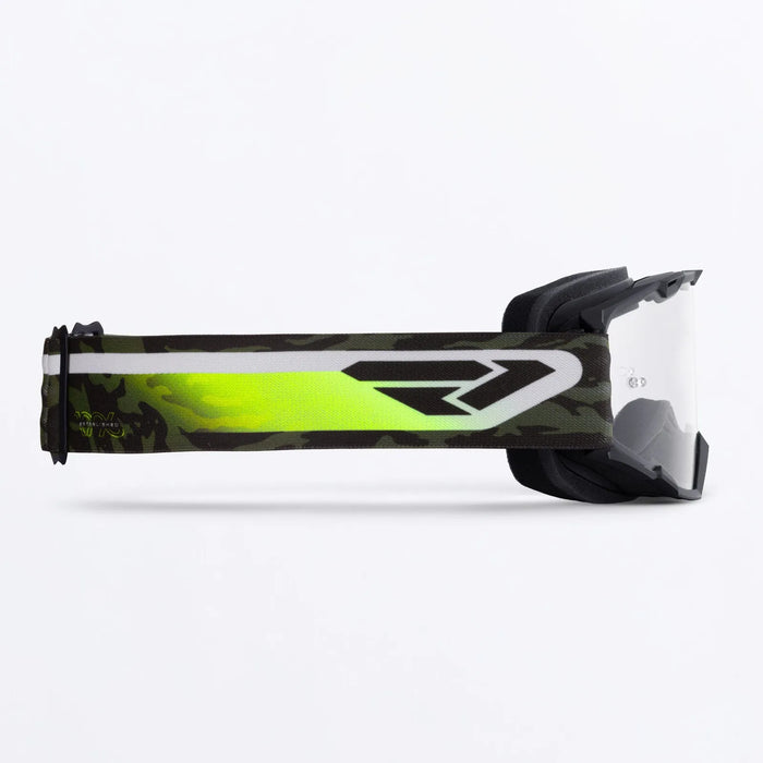 FXR Maverick Prime Youth MX Goggle - Army Camo/HiVis, view 4