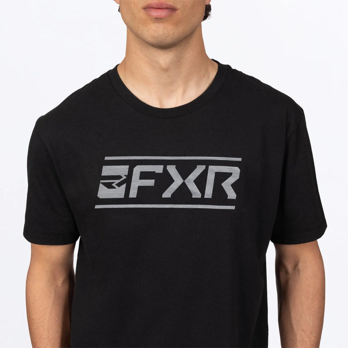 FXR Mens Victory Premium T-Shirt - Black/Grey, view 4