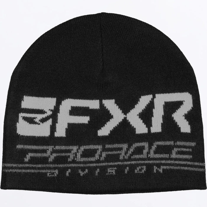 FXR Race Division Beanie - Black/Grey, front view