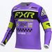 FXR Youth Podium Gladiator MX Jersey - Purple/Black/HiVis, front view