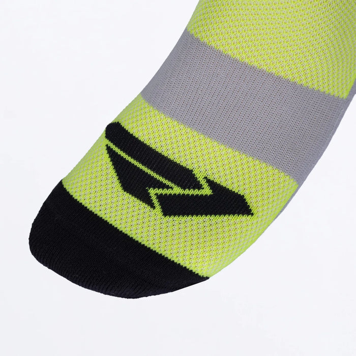 FXR Moto Sock - Grey/HiVis, view 2