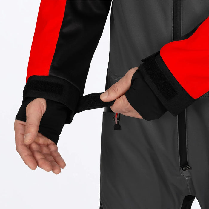 FXR Mens Revo F.A.S.T. Insulated Monosuit - Red/Ti/Black, view 6