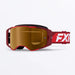 FXR FXR Factory Ride MX Goggle - Red/Maroon, front view