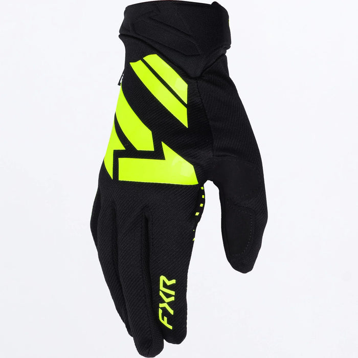 FXR Reflex MX Glove 2027 - Black/HiVis, front view