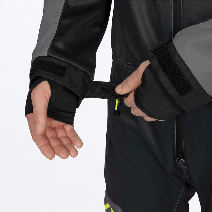 FXR Mens Revo Lite Monosuit - Asphalt/Ti/HiVis, view 7