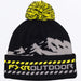 FXR Mountain Beanie - Black/HiVis, front view