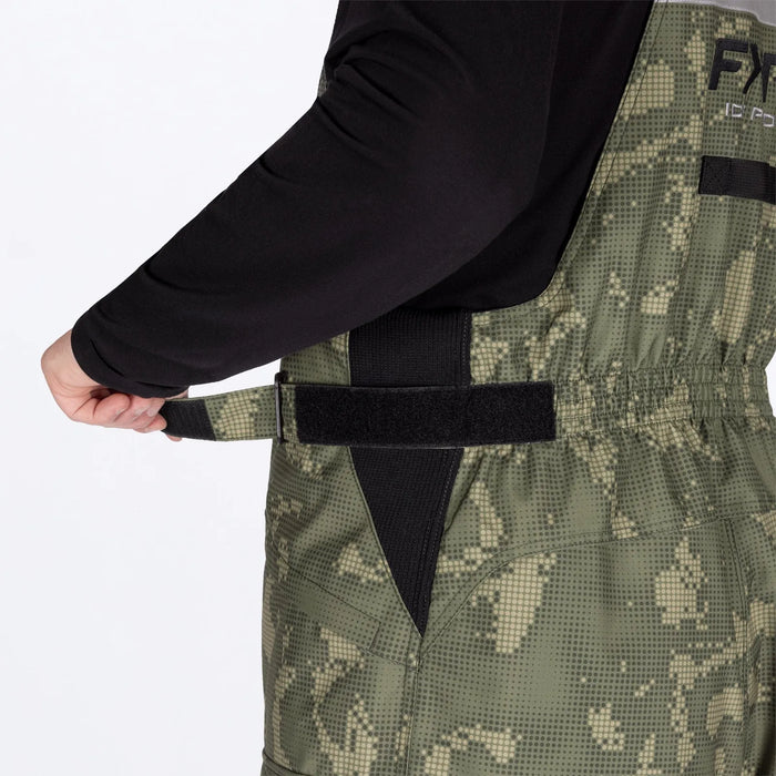 FXR Mens Excursion FX Bib Pant - Moss Shift Cover/Black, view 6