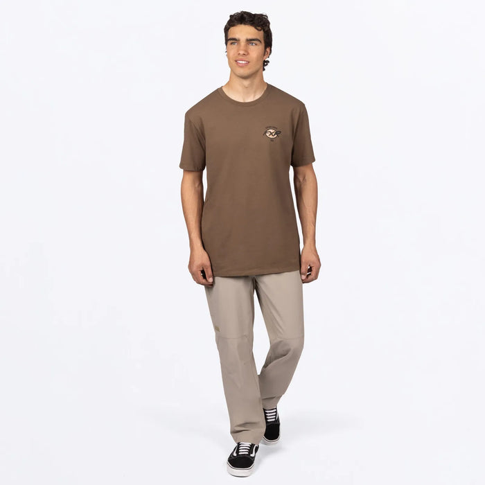 FXR Mens Relic Premium T-Shirt - Teak/Black, view 3
