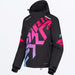FXR Womens Cold Cross CX Jacket - Black/Blue-Razz Fade, front view
