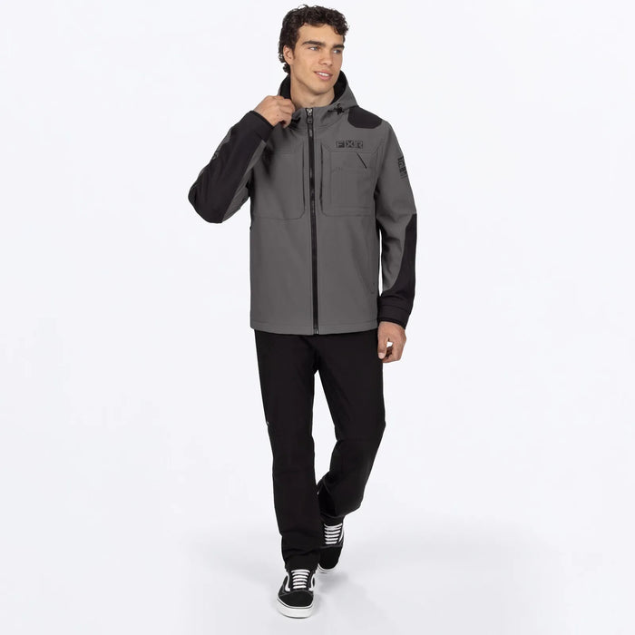 FXR Mens Stronghold Tech-Shell Jacket - Char/Black, view 4