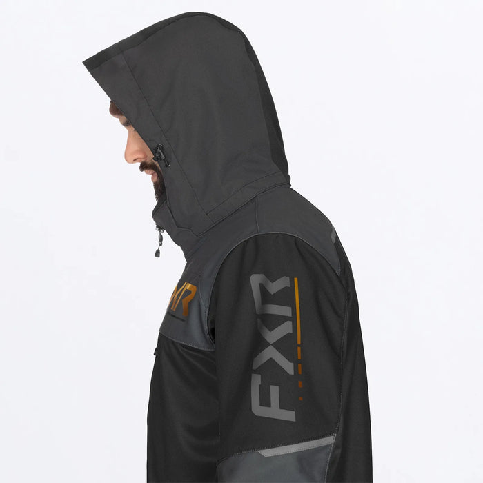 FXR Mens Revo F.A.S.T. Insulated Monosuit - Black/Asphalt/Kash, view 4