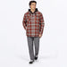 FXR Mens Insulated HD Flannel Jacket - Maroon/Navy, view 3