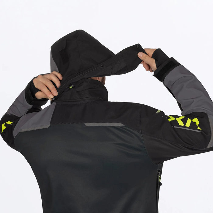 FXR Mens Revo Lite Monosuit - Asphalt/Ti/HiVis, view 8