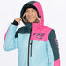 FXR Womens Revo F.A.S.T. Insulated Monosuit - Maui Blue/Steel/Blush, view 11