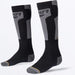 FXR Vapor Merino Sock - Asphalt/Black, front view