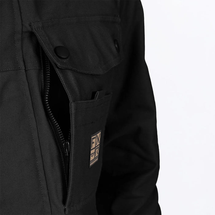 FXR Mens Roughneck Canvas Jacket - Black, view 5