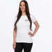 FXR Womens Worldwide Premium T-Shirt - White/Dusty Rose, front view