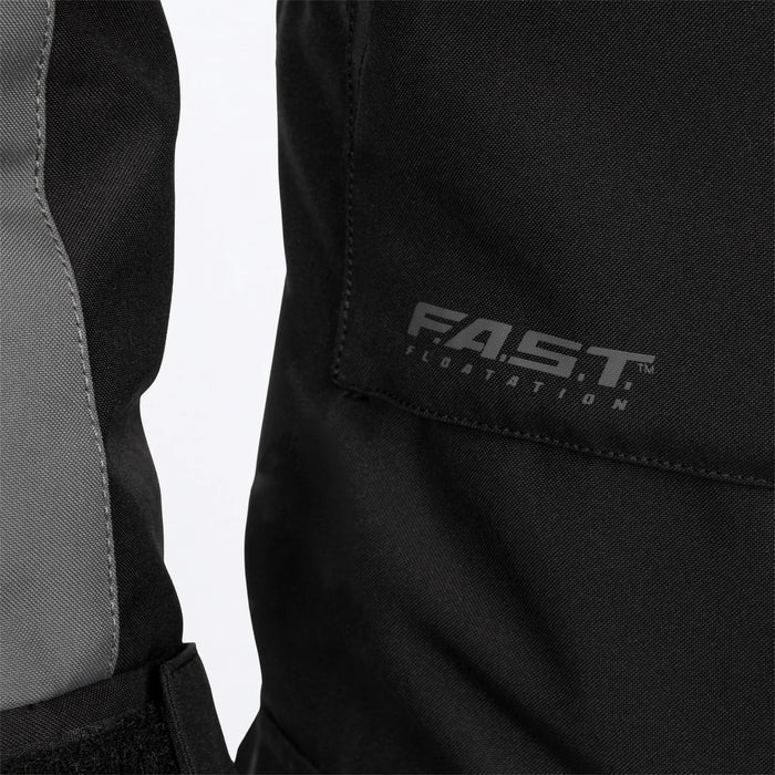 FXR Mens Evolution F.A.S.T. Insulated Monosuit - Black/Char, view 8