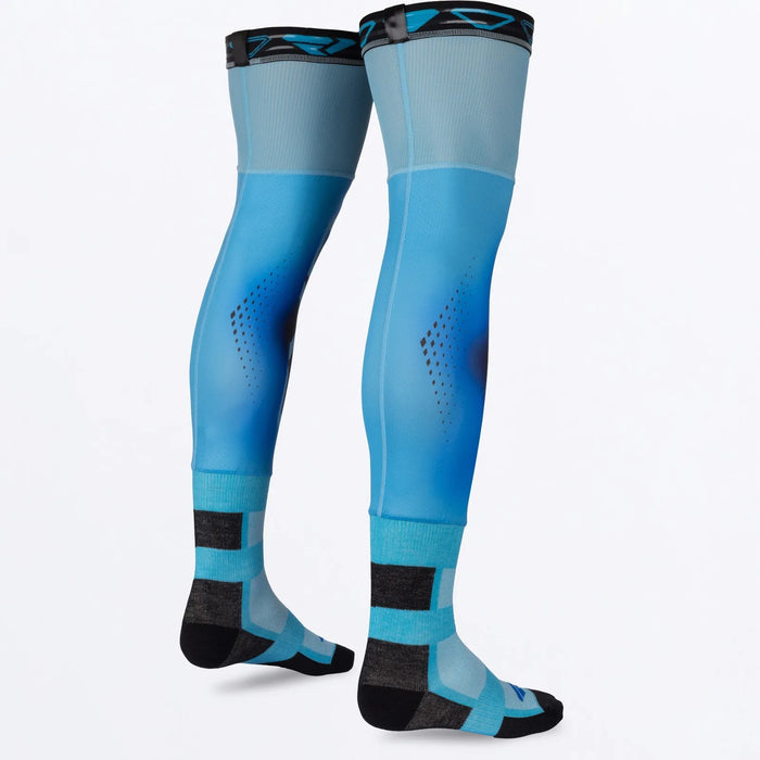 FXR Riding Sock AIR - Sky/Black, view 6