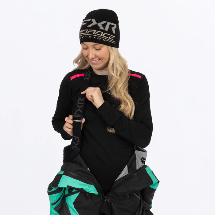FXR Womens Cold Cross CX Lite Monosuit 2027 - Black/Asphalt/Mint, view 11