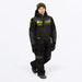 FXR Youth Revo Monosuit - Black/HiVis/Org, front view
