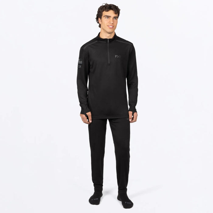 FXR Mens Vapor Merino 1/4 Zip - Black, view 3