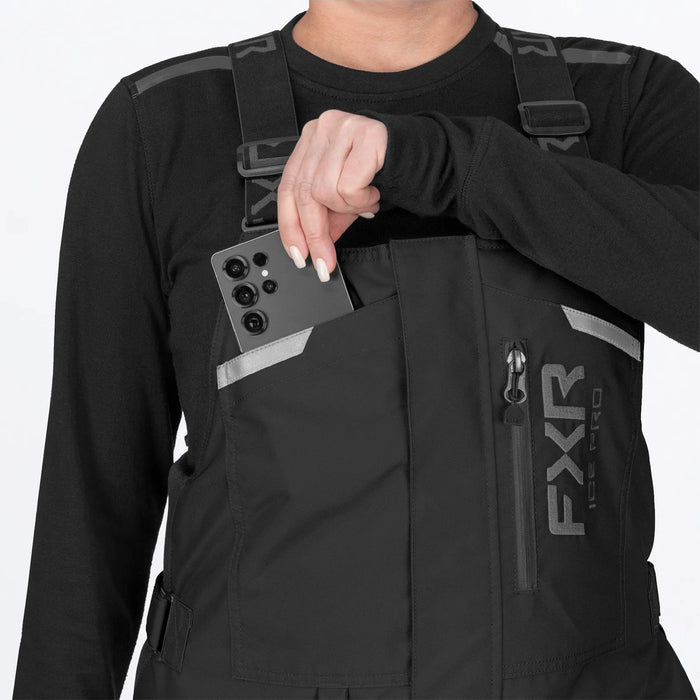 FXR Womens Excursion FX Bib Pant - Black, view 5