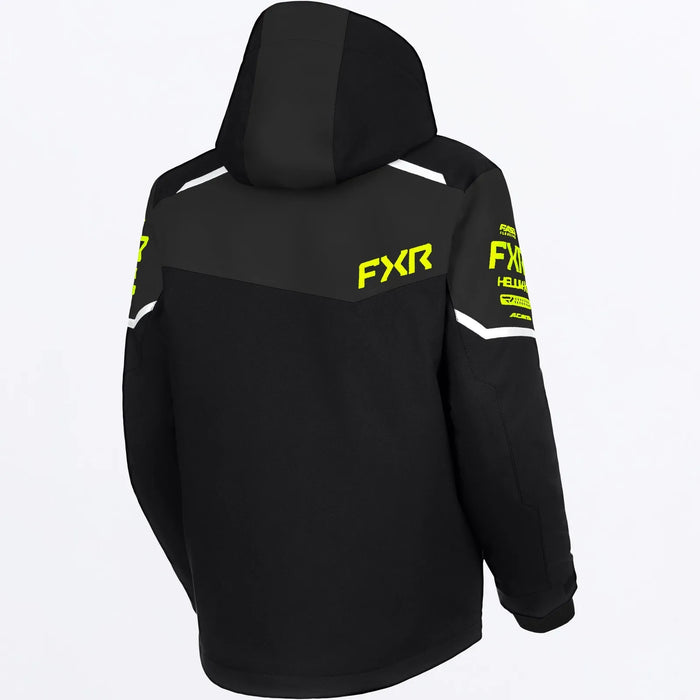 FXR Youth Helium Jacket 2027 - Black/Asphalt/HiVis, view 3